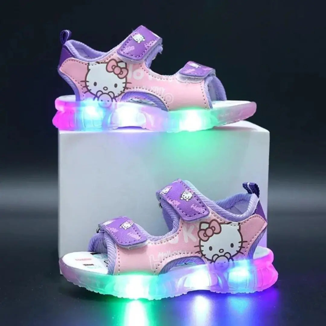 Sandália-Infantil-Hello-Kitty-Led-Confortável-Raizza-Kids