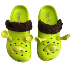 Sandália Shrek Infantil e Adulto Confortável Antiderrapante Leve