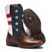 Bota-Infantil-de-Couro-Texana-Country-Texas-Gold-EUA-Café-Raizza-Kids