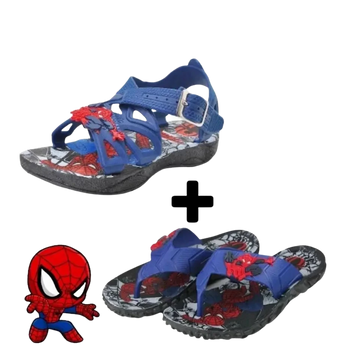 Sandália Chinelo e  Papete Infantil Homem Aranha  - Raizza