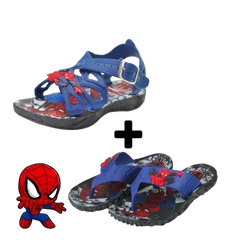 Sandália Chinelo e  Papete Infantil Homem Aranha  - Raizza