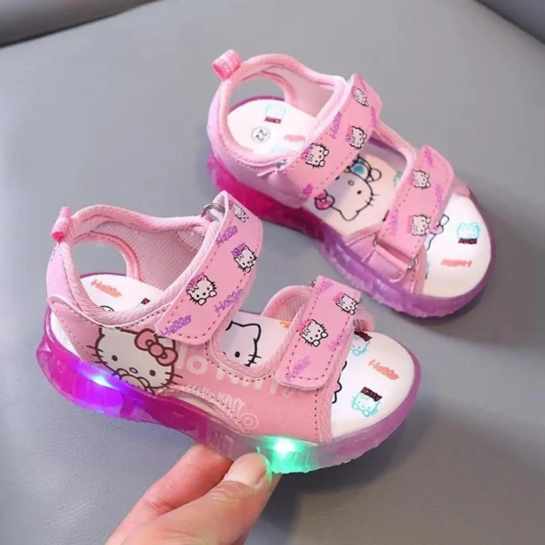 Sandália-Infantil-Hello-Kitty-Led-Confortável-Raizza-Kids