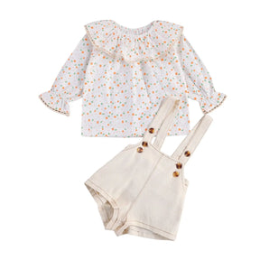 Conjunto Infantil Feminino Flores  - Raizza