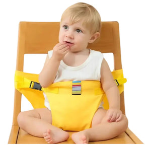 Cinto-Portátil-Cadeira-de-Alimentação-Baby-Amarelo-Raizza-Kids