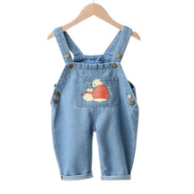 Macacão Jeans Infantil Ursinho - Raizza