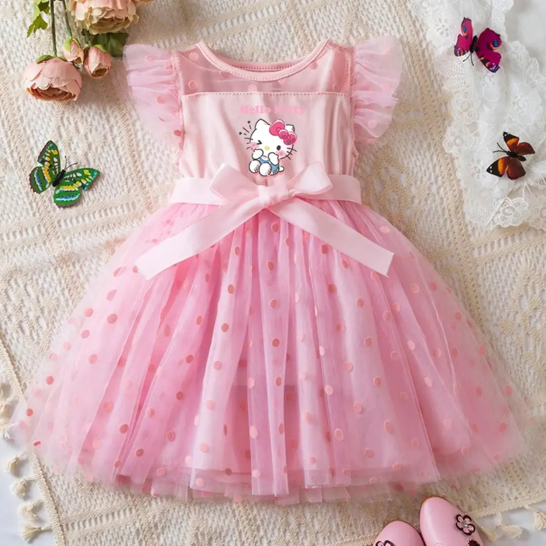 Vestido Infantil Hello Kitty Princess