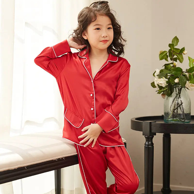 Pijama-Infantil-Feminino-Manga-Longa-Vermelho-Raizza-Kids