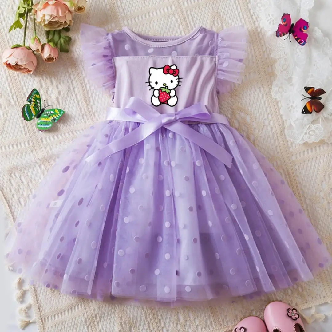 Vestido Infantil Hello Kitty Princess