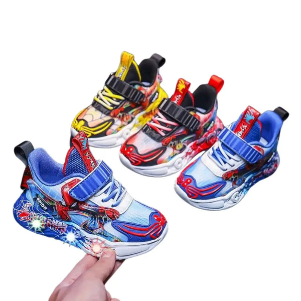 Tênis-Infantil-Homem-Aranha-com-LED-Raizza-Kids