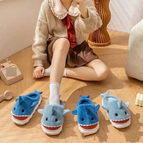 Pantufa-Tubarão-Baby-Shark-Antiderrapante-Marrom-Raizza-Kids