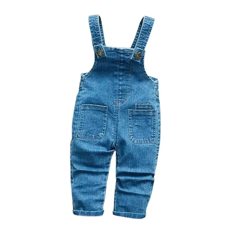 Macacão Jeans Infantil Ursinho - Raizza