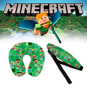 Almofada-de-Viagem-Kit-Infantil-Minecraft-Raizza-Kids