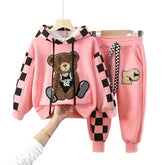 Conjunto Infantil Feminino Rosa Ursinho - Raizza