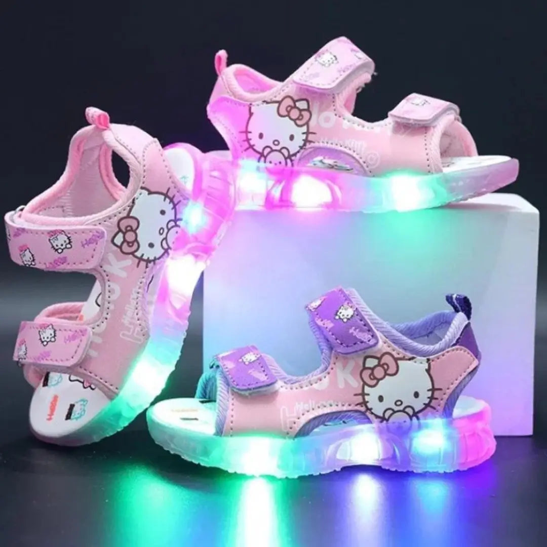 Sandália-Infantil-Hello-Kitty-Led-Confortável-Raizza-Kids