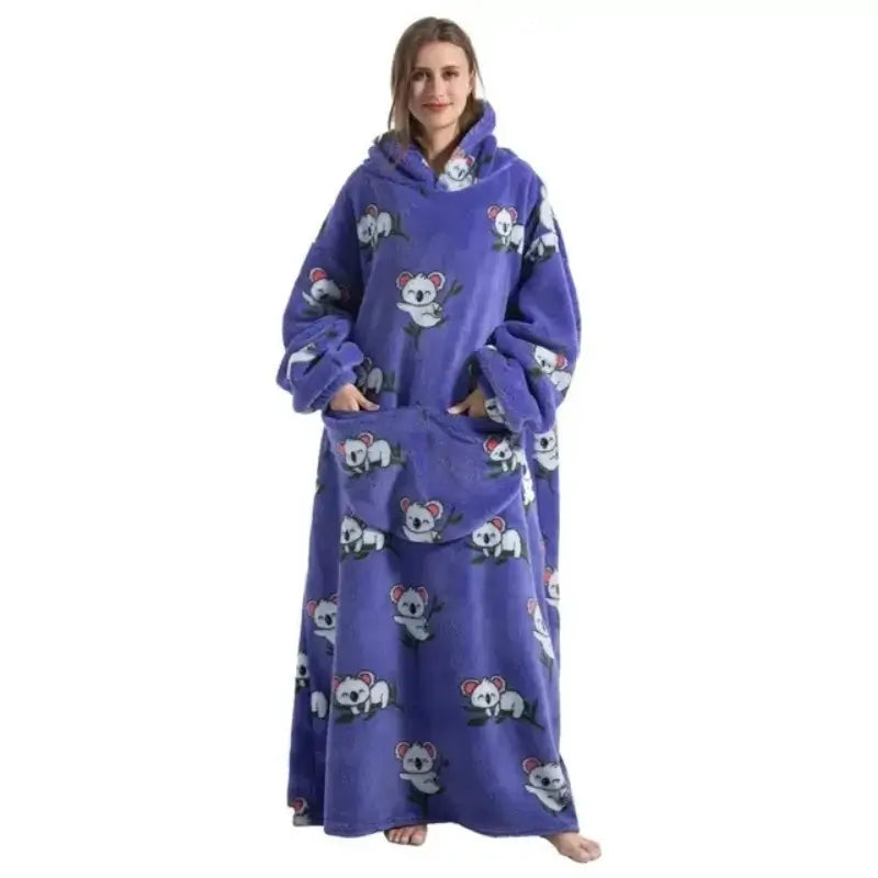 Hoodie cobertor com capuz longo adulto variação FH109 Raizza Kids