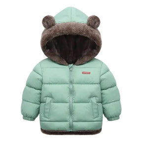 Jaqueta-Puffer-Infantil-Dupla-Face-Ursinho-Verde-Raizza-Kids