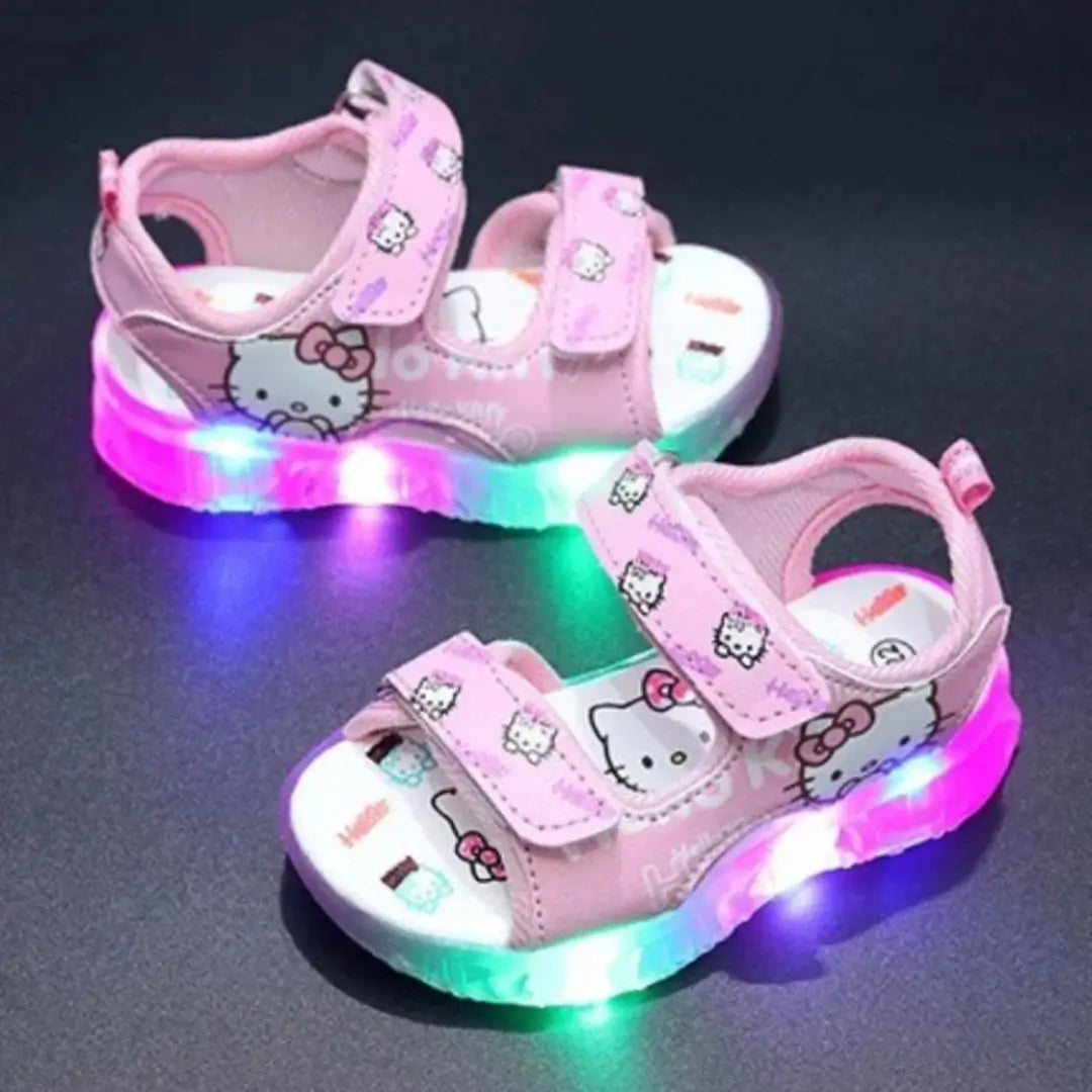 Sandália-Infantil-Hello-Kitty-Led-Confortável-Raizza-Kids