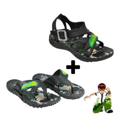 Sandália Chinelo e  Papete Infantil Ben 10  - Raizza