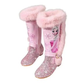 Bota-Frozen-Infantil-Salto-Rosa-Raizza-Kids