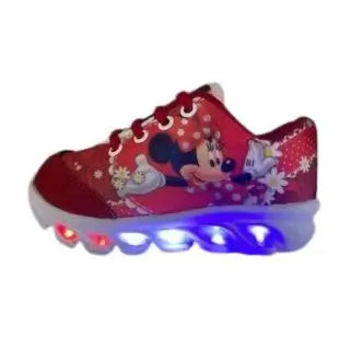 Tênis Infantil Feminino Menina Led Minnie - Raizza