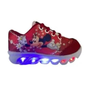 Tênis Infantil Feminino Menina Led Minnie - Raizza