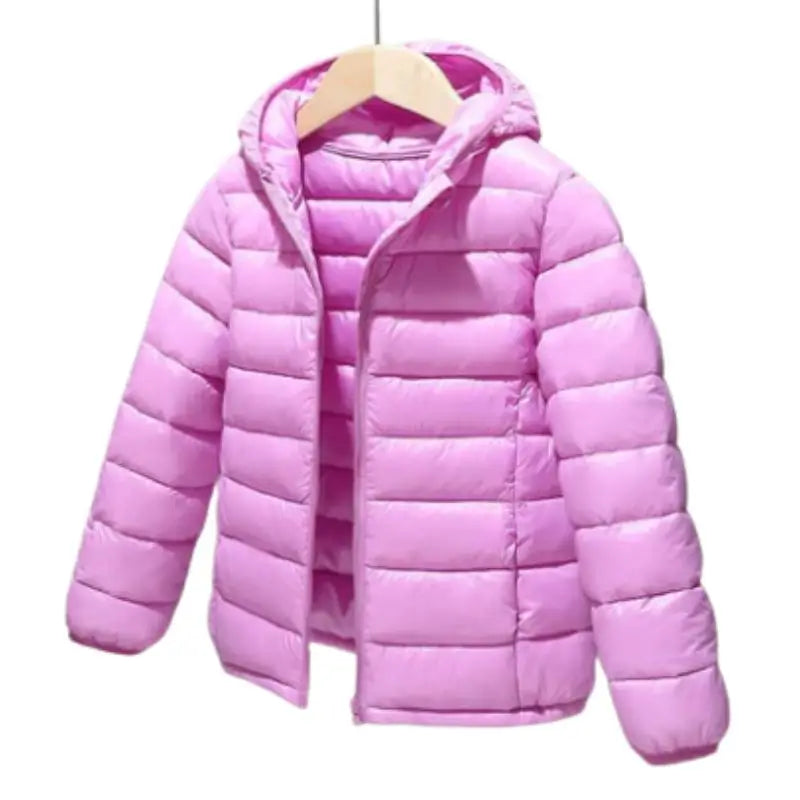 Jaqueta Puffer Infantil Roxo Aventura - Raizza