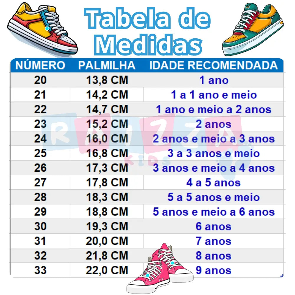 Tênis Infantil Feminino Allstar