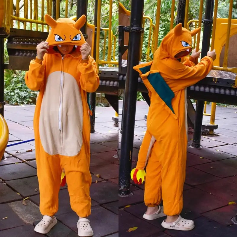Macacao Pijama Pokemon Charizard Raizza Kids