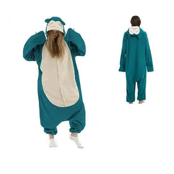 Macacao Pijama Pokemon Snorlax Raizza Kids