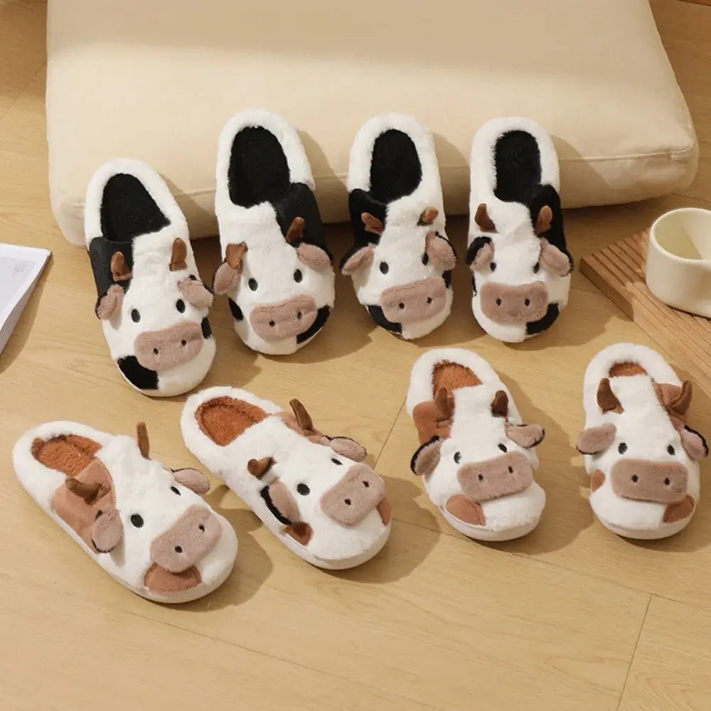 Pantufa Feminina Estampa de Vaca To Com Sono Pijamas