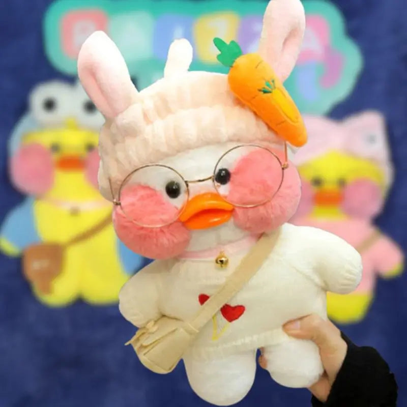 Paper-Duck-Rosa-Pato-Lalafanfan-Pelúcia-Raizza-Kids