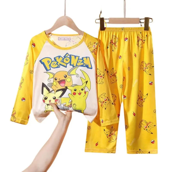 Pijama-Infantil-Pokémon-Pikachu-Alta-Qualidade-Raizza-Kids