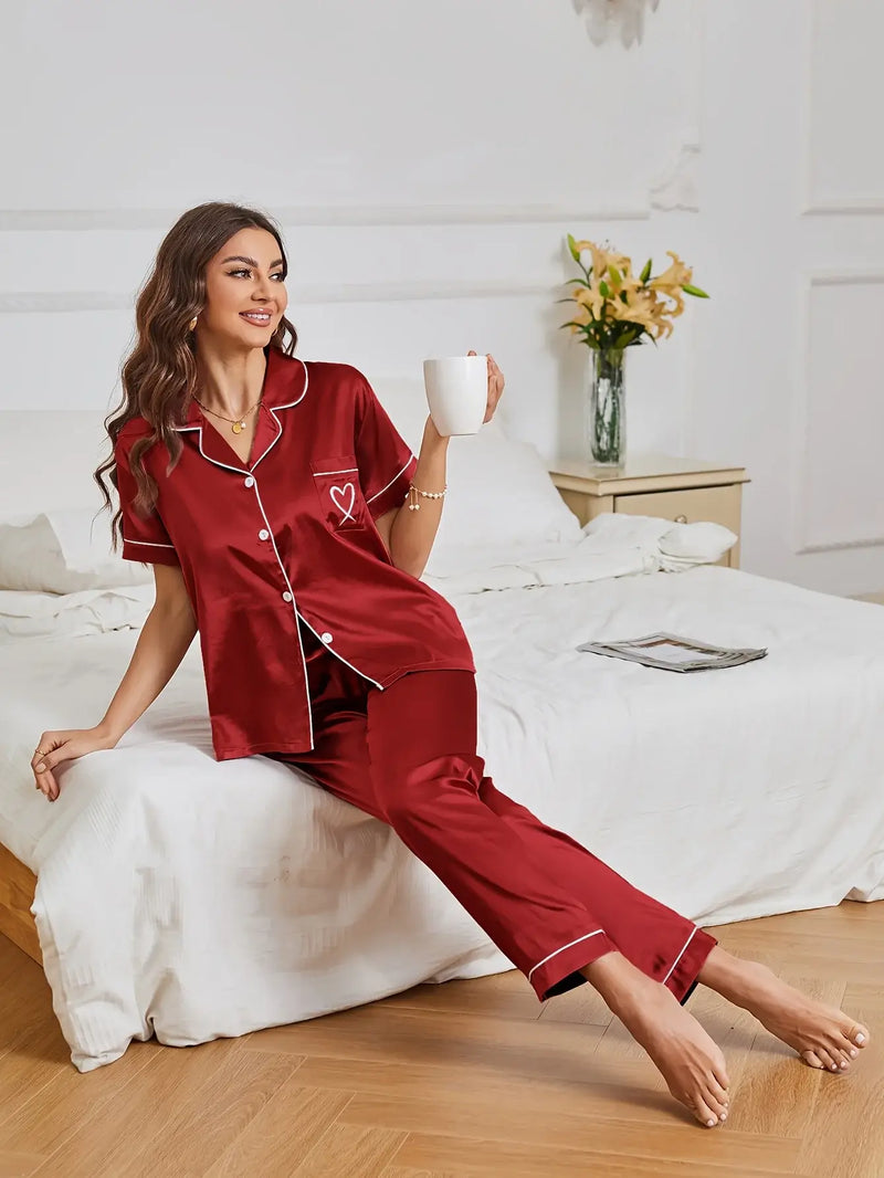 Pijama Americano Feminino Love detalhe visual 10 Raizza Kids