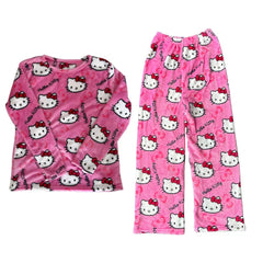 Pijama Feminino Hello Kitty Peluciado Conjunto  Raizza Kids