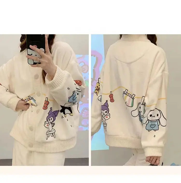 Pijama Feminino Kuromi Peluciado To Com Sono Pijamas