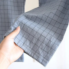Pijama Masculino Xadrez de Algodão detalhe visual 6 Raizza Kids
