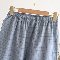 Pijama Masculino Xadrez de Algodão detalhe visual 7 Raizza Kids