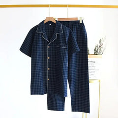 Pijama Masculino Xadrez de Algodão vista principal Raizza Kids