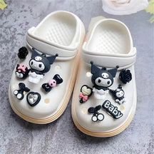 Pingentes Crocs Hello Kitty, Kuromi e Cinnamoroll Raizza Kids