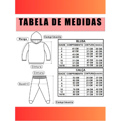 Conjunto Infantil Moletom Roblox