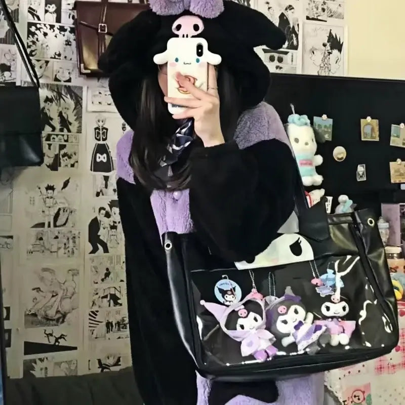Roupao Pijama Kuromi To Com Sono Pijamas