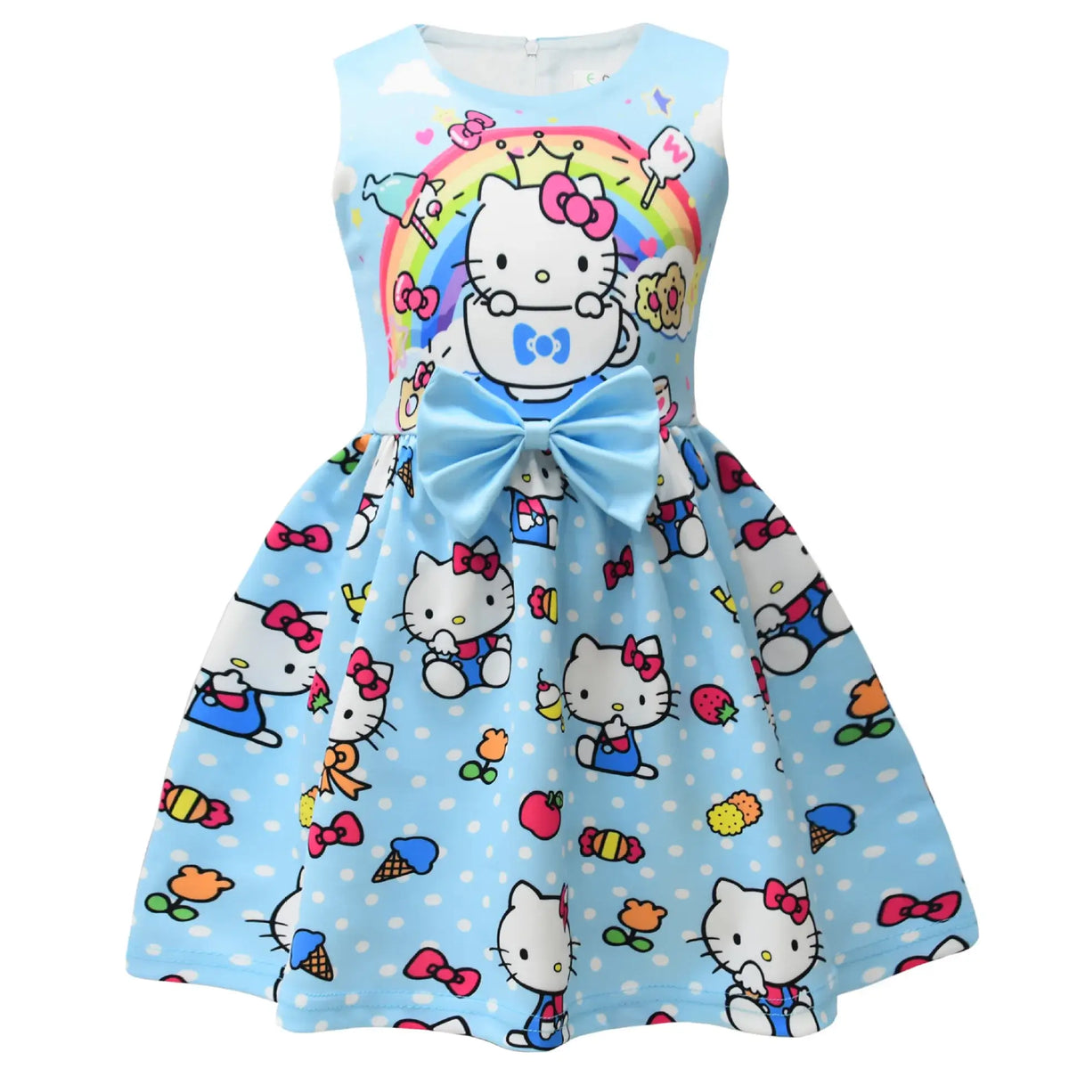 Vestido Infantil Hello Kitty Festa