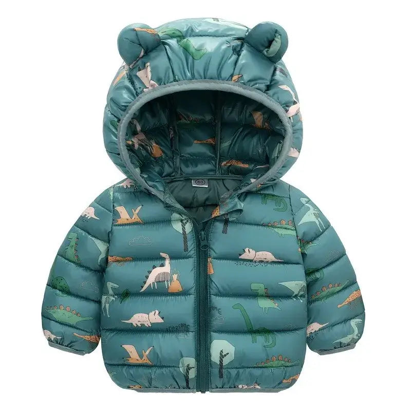 Jaqueta-Puffer-Infantil-Dinossauro-Impermeável-e-Quentinha-Verde-Raizza-Kids