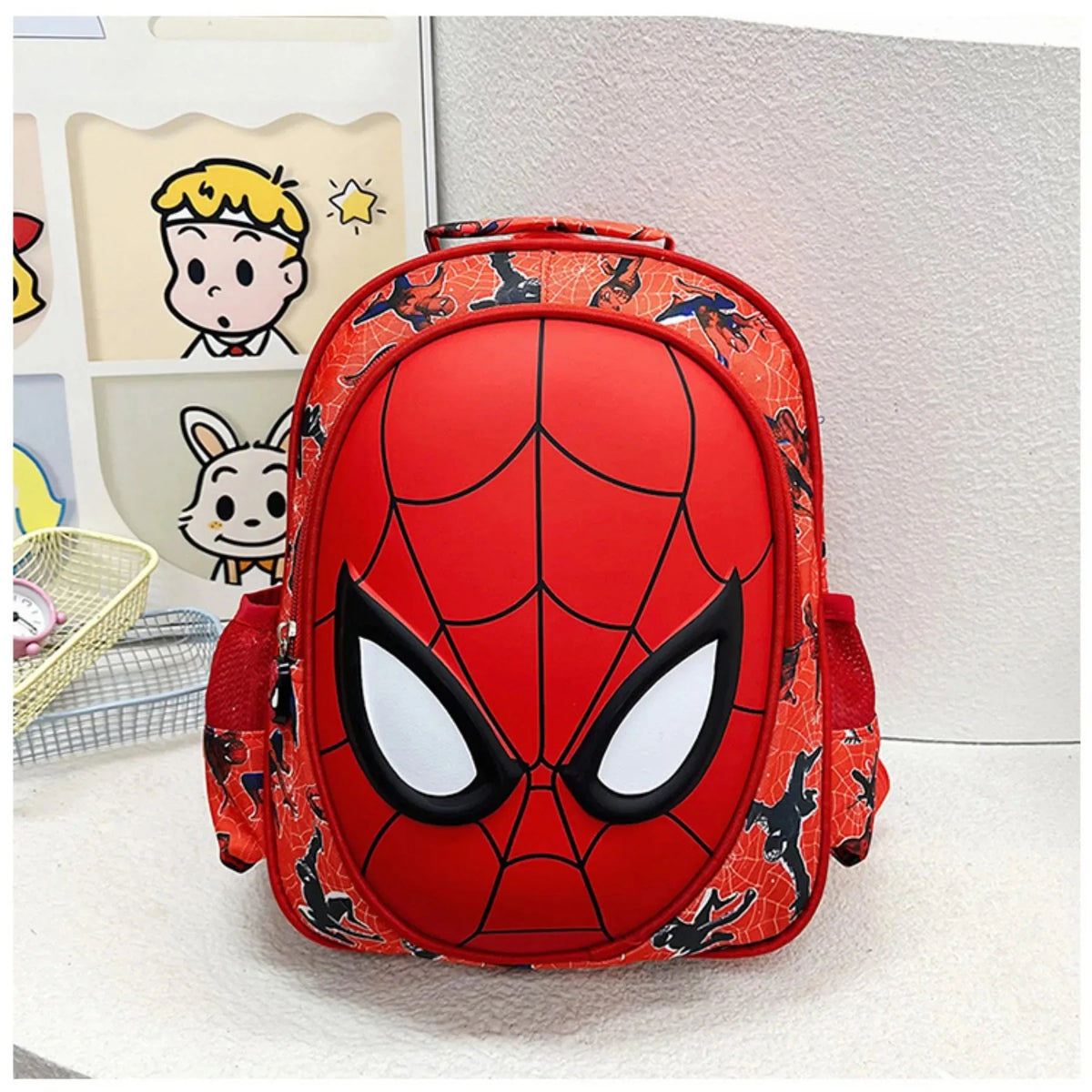 Mochila Escolar Homem Aranha Divertida