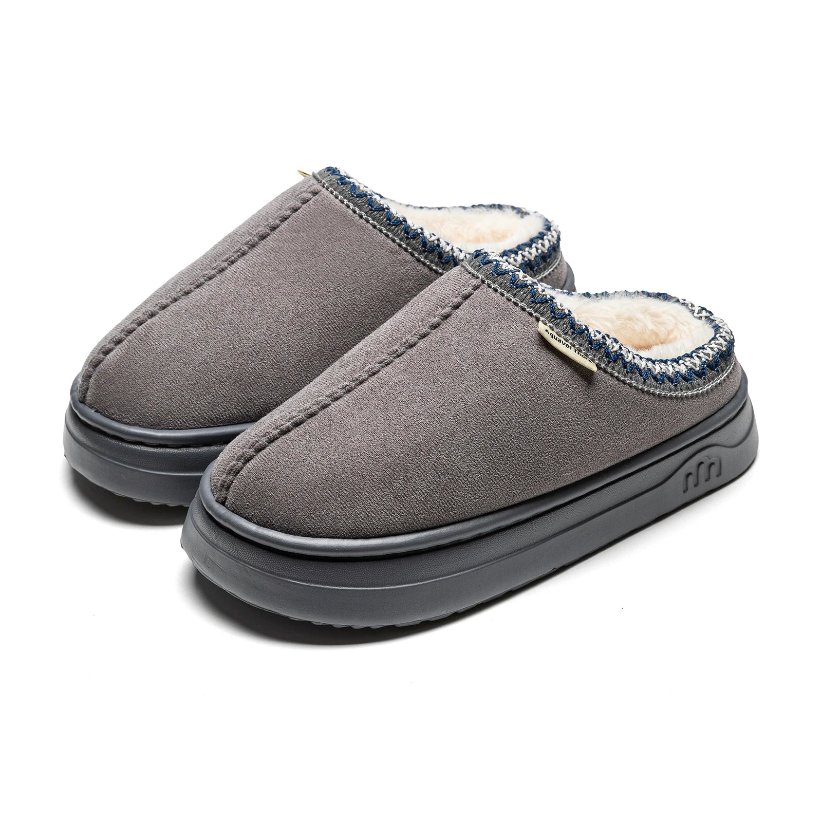 Pantufa Botinha Peluciada Adulto cor Cinza tamanho 40-41 Raizza Kids
