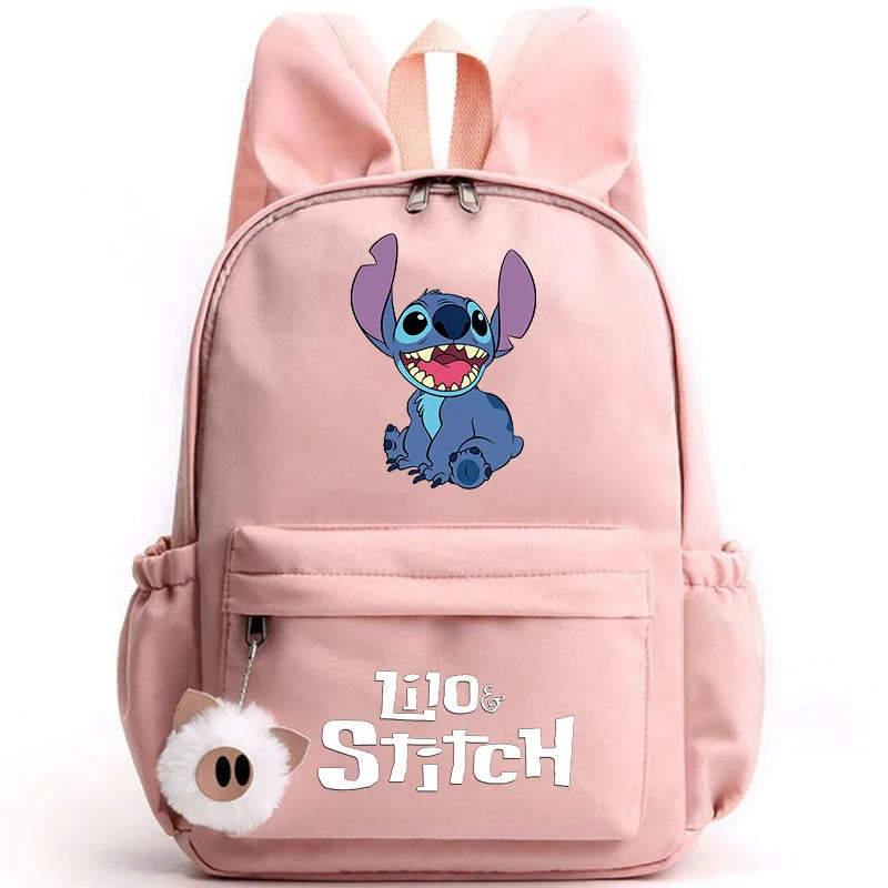 Mochila Escolar Stitch Espaçosa