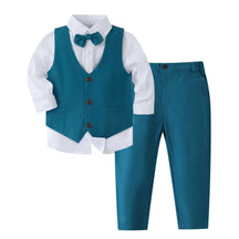 Conjunto Infantil Social Elegante Azul - Raizza