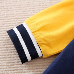 Macacão Bebê Baseball Azul em Algodão detalhe 6 Raizza Kids