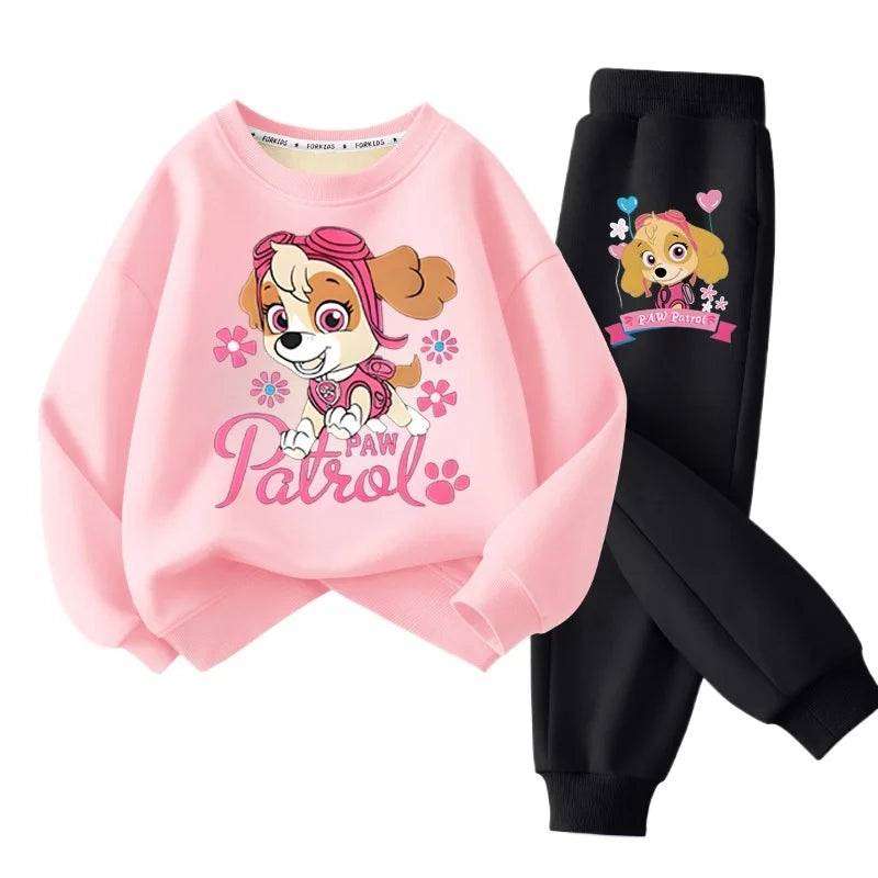 Conjunto Moletom Infantil Patrulha Canina Skye Confortável