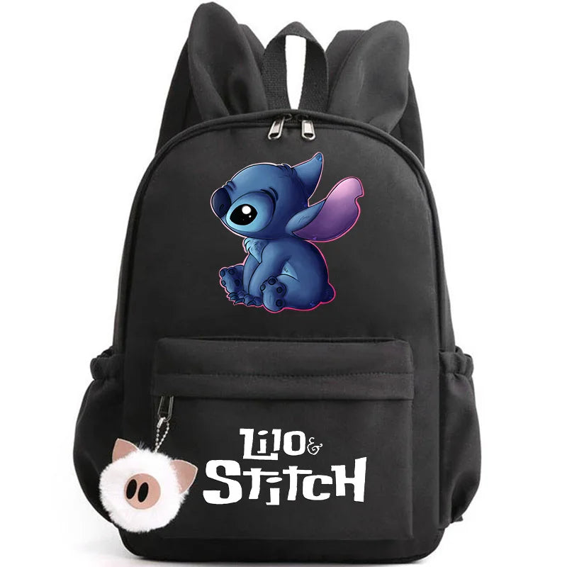 Mochila Escolar Stitch Espaçosa